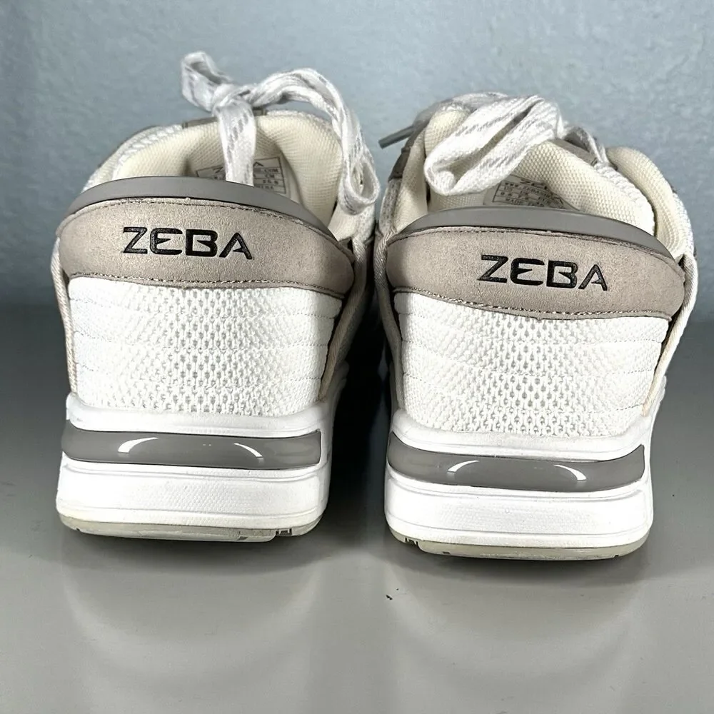 Zeba Shoes Women's Size  9.5 White Sand Hands Free Lace Up Sneakers - Picture 15 of 16